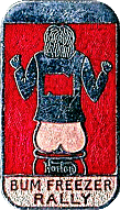 Bum Freezer motorcycle rally badge from Jean-Francois Helias