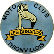 Busards motorcycle rally badge from Jean-Francois Helias