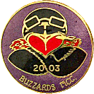 Buzzards motorcycle rally badge from Jean-Francois Helias