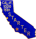 California motorcycle run badge from Jean-Francois Helias