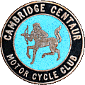 Cambridge Centaur MCC motorcycle club badge from Jean-Francois Helias