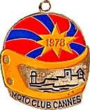 Cannes motorcycle rally badge from Jean-Francois Helias