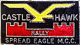 Castle Hawk motorcycle rally badge from Jean-Francois Helias