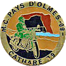 Cathare motorcycle rally badge from Jean-Francois Helias