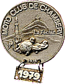 Chambery motorcycle rally badge from Jean-Francois Helias