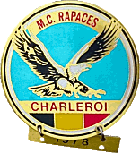 Charleroi motorcycle rally badge from Jean-Francois Helias