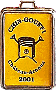 Chateau Arnoux motorcycle rally badge from Jean-Francois Helias