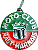 Chaumont motorcycle rally badge from Jean-Francois Helias
