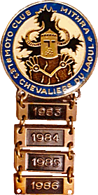 Chevaliers du Laoul motorcycle rally badge from Jean-Francois Helias