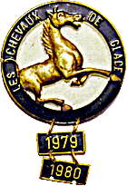 Chevaux de Glace motorcycle rally badge from Jean-Francois Helias