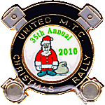 Christmas motorcycle rally badge from Jean-Francois Helias