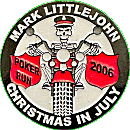Christmas in July Poker Run motorcycle run badge from Jean-Francois Helias