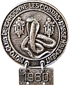 Cobras motorcycle rally badge from Jean-Francois Helias