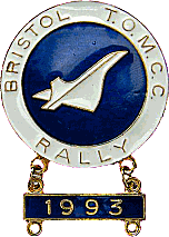 Concorde motorcycle rally badge from Jean-Francois Helias