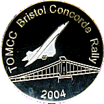 Concorde motorcycle rally badge from Jean-Francois Helias