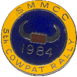 Cowpat motorcycle rally badge from Lone Wolf