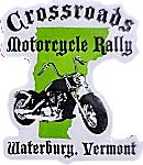Crossroads Vermont motorcycle rally badge from Jean-Francois Helias