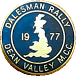 Dalesman motorcycle rally badge from Ted Trett