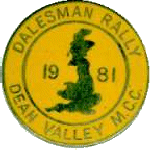 Dalesman motorcycle rally badge from Keith Herbert
