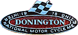Donington motorcycle race badge from Jean-Francois Helias