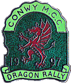Dragon motorcycle rally badge from Russ Shand
