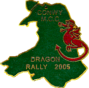 Dragon motorcycle rally badge from Dave Rees