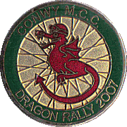 Dragon motorcycle rally badge from Russ Shand