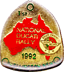 Ducati National motorcycle rally badge from Jean-Francois Helias