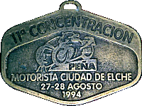 Elche motorcycle rally badge from Jean-Francois Helias