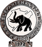 Elefant motorcycle rally badge from Jean-Francois Helias