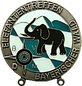 Elefant motorcycle rally badge from Jean-Francois Helias