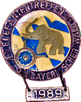 Elefant motorcycle rally badge from Nigel Woodthorpe