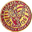 Elks Poker Run motorcycle run badge from Jean-Francois Helias