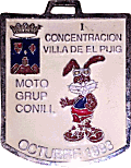 El Puig motorcycle rally badge from Jean-Francois Helias