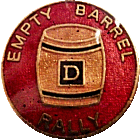 Empty Barrel motorcycle rally badge from Jean-Francois Helias
