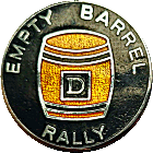 Empty Barrel motorcycle rally badge from Jean-Francois Helias