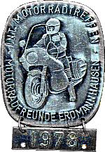 Erdmannhausen motorcycle rally badge from Jean-Francois Helias