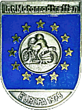 Europa motorcycle rally badge from Jean-Francois Helias