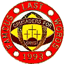 Famous Last Words motorcycle rally badge from Jean-Francois Helias