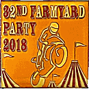 Farmyard Party motorcycle rally badge from Jean-Francois Helias
