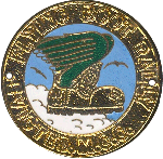 Flying Boot motorcycle rally badge from Lone Wolf