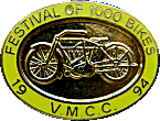 Festival of 1000 Bikes motorcycle show badge from Jean-Francois Helias