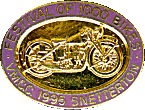 Festival of 1000 Bikes motorcycle show badge from Jean-Francois Helias
