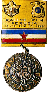 FIM Rallye motorcycle rally badge from Jean-Francois Helias