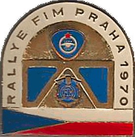 FIM Rallye motorcycle rally badge