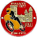 FIM Rallye motorcycle rally badge from Jean-Francois Helias