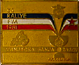 FIM Rallye motorcycle rally badge