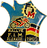 FIM Rallye motorcycle rally badge from Jean-Francois Helias