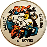 FIM Rallye motorcycle rally badge from Ken Horwood