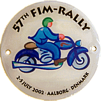 FIM Rallye motorcycle rally badge from Ken Horwood